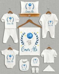 Balon Tutan Fil Tasarımı 11'li Organik İsme Özel Hastane Çıkışı