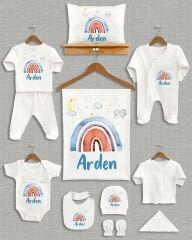 Gökkuşağı Tasarımı 11'li Organik İsme Özel Hastane Çıkışı