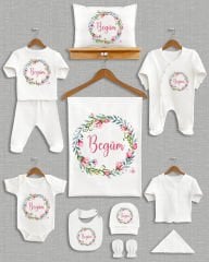 Çiçek Çelenk Tasarımı 11'li Organik İsme Özel Hastane Çıkışı