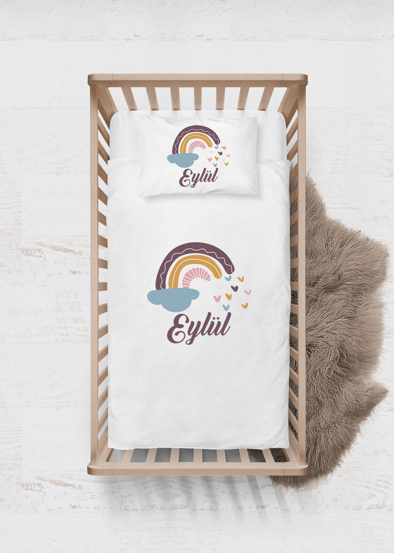 Gökkuşağı Tasarımı Nevresim Takımı