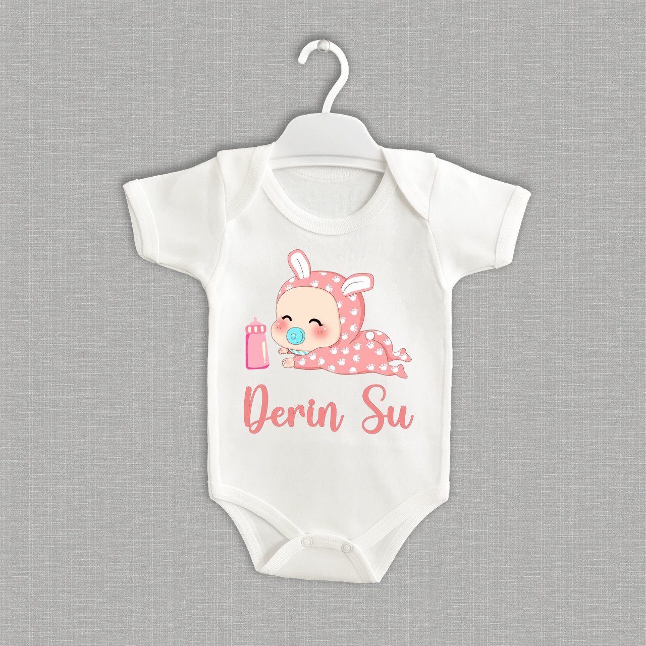 Sevimli Bebek Tasarımı Organik Zıbın