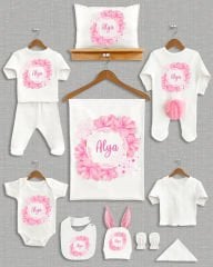 Çiçek Çelenk Tasarımı Ponponlu Tavşan Kulaklı 11'li Organik Hastane Çıkışı