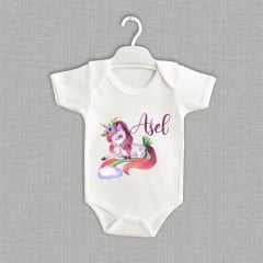 Sevimli Unicorn Tasarımı Organik Zıbın