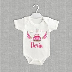 Pembe Kanatlı Vosvos Tasarımı Organik Zıbın