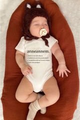 Anneannem Yazılı Pamuklu Bebek Zıbını