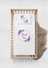 Çiçek Çelenk Tasarımı Nevresim Takımı