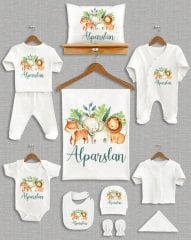 Sevimli Hayvanlar Tasarımı 11'li Organik  Hastane Çıkışı