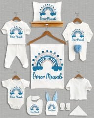 Renkli Tüy Modeli Ponponlu Tavşan Kulaklı 11'li Organik Hastane Çıkışı