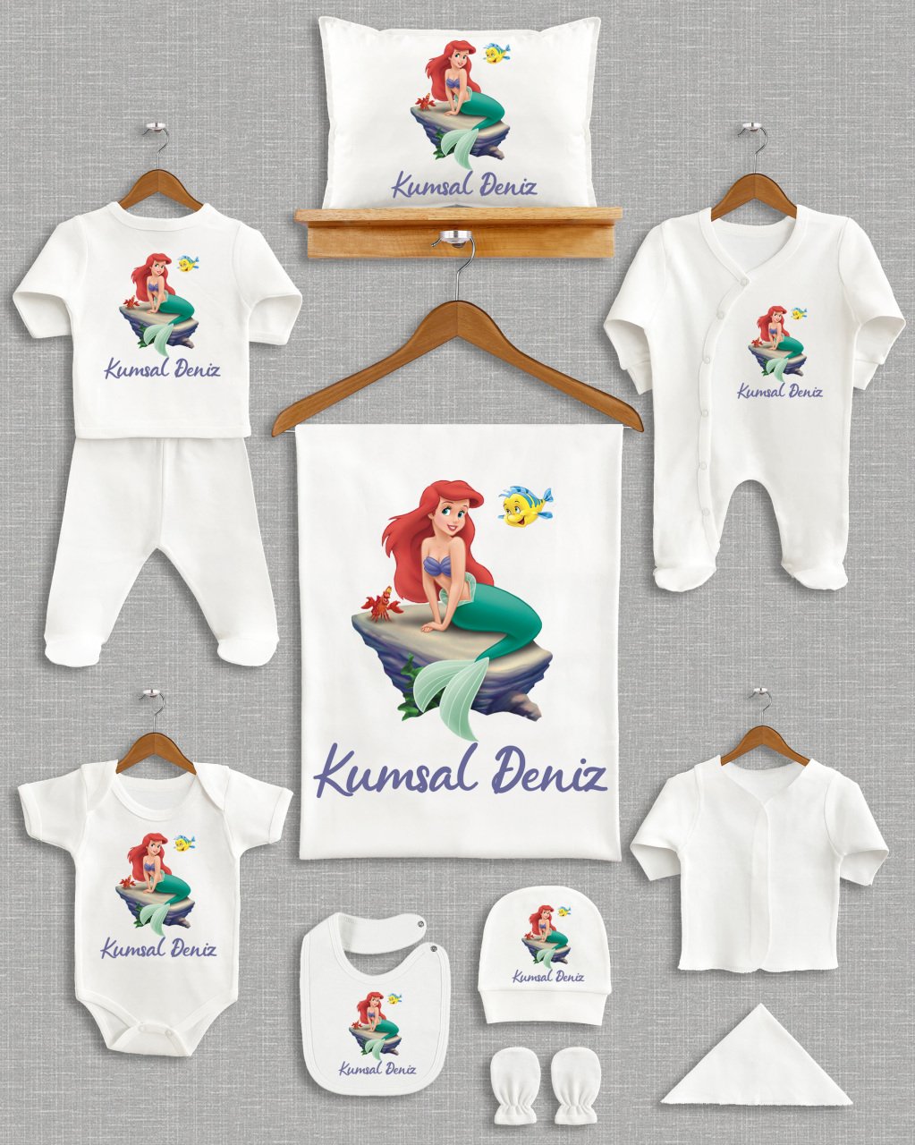 Deniz Kızı Tasarımı 11'li Organik  Hastane Çıkışı