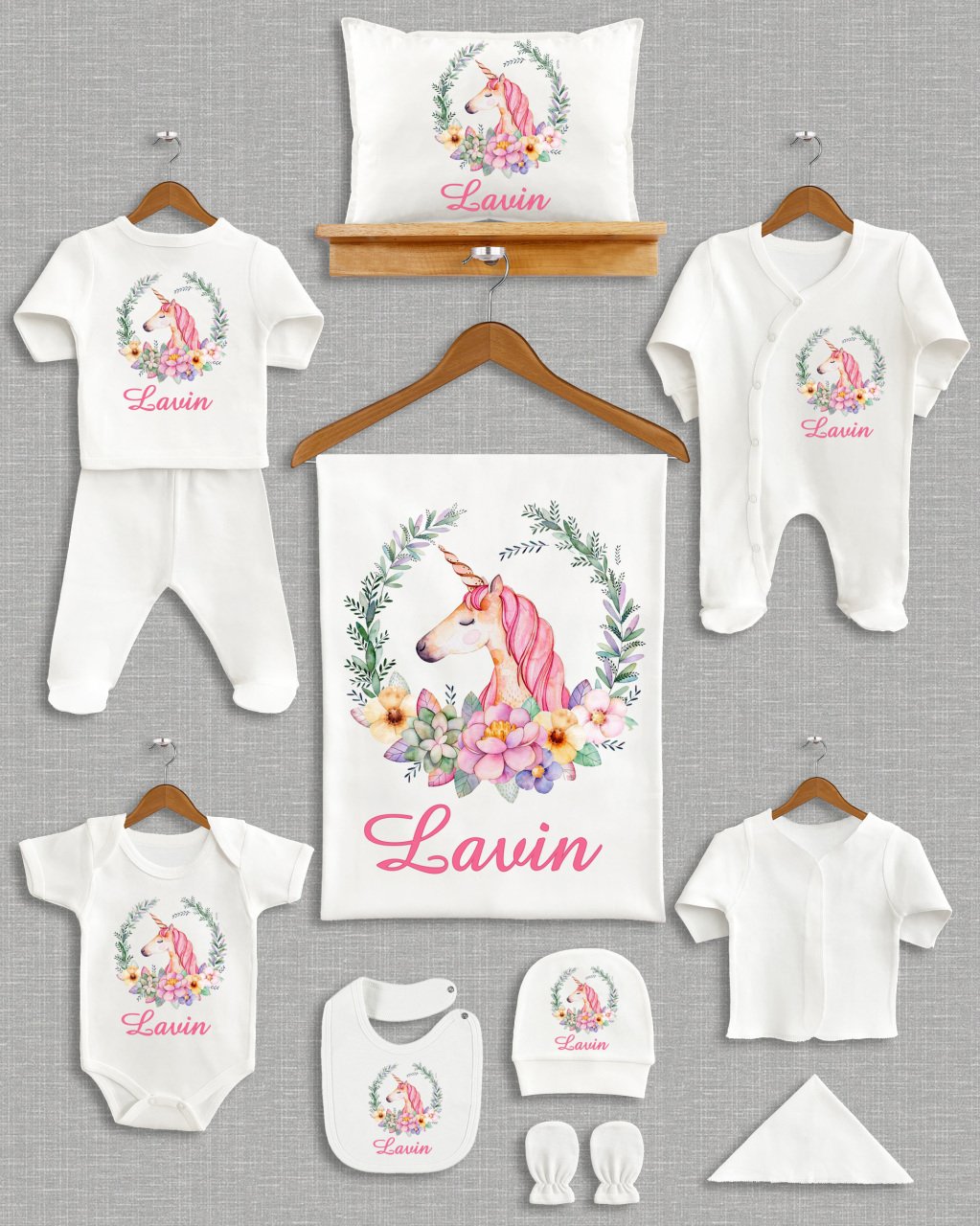 Unicorn Tasarımı 11'li Organik  Hastane Çıkışı