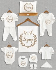 Kanatlı Çelenk Tasarımı 11'li Organik  Hastane Çıkışı