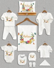 Renkli Çiçek Tasarımı 11'li Organik  Hastane Çıkışı