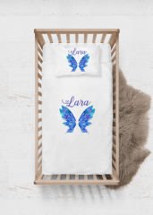 Mavi Kelebek Tasarımı Nevresim Takımı