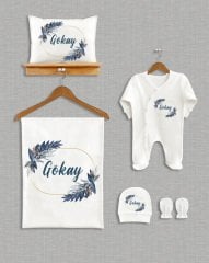 Mavi Çelenk Tasarımı 5'li Organik  Hastane Çıkışı