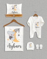 Sevimli Koala Tasarımı 5'li Organik  Hastane Çıkışı