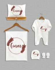 Yaprak Çelenk Tasarımı 5'li Organik  Hastane Çıkışı