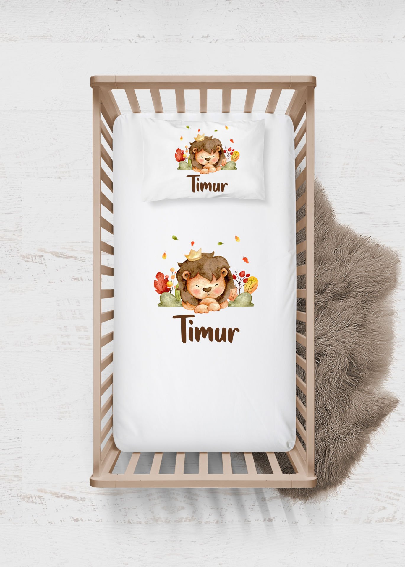Sevimli Hayvanlar Tasarımı Çarşaf Seti