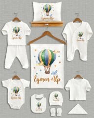 Uçan Balon Tasarımı 11'li Organik İsme Özel Hastane Çıkışı