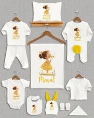 Peri Kızı Sarı Ponponlu Tavşan Kulaklı 11'li Organik Hastane Çıkışı