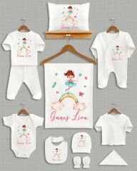 Peri Kızı Tasarımı 11'li Organik İsme Özel Hastane Çıkışı