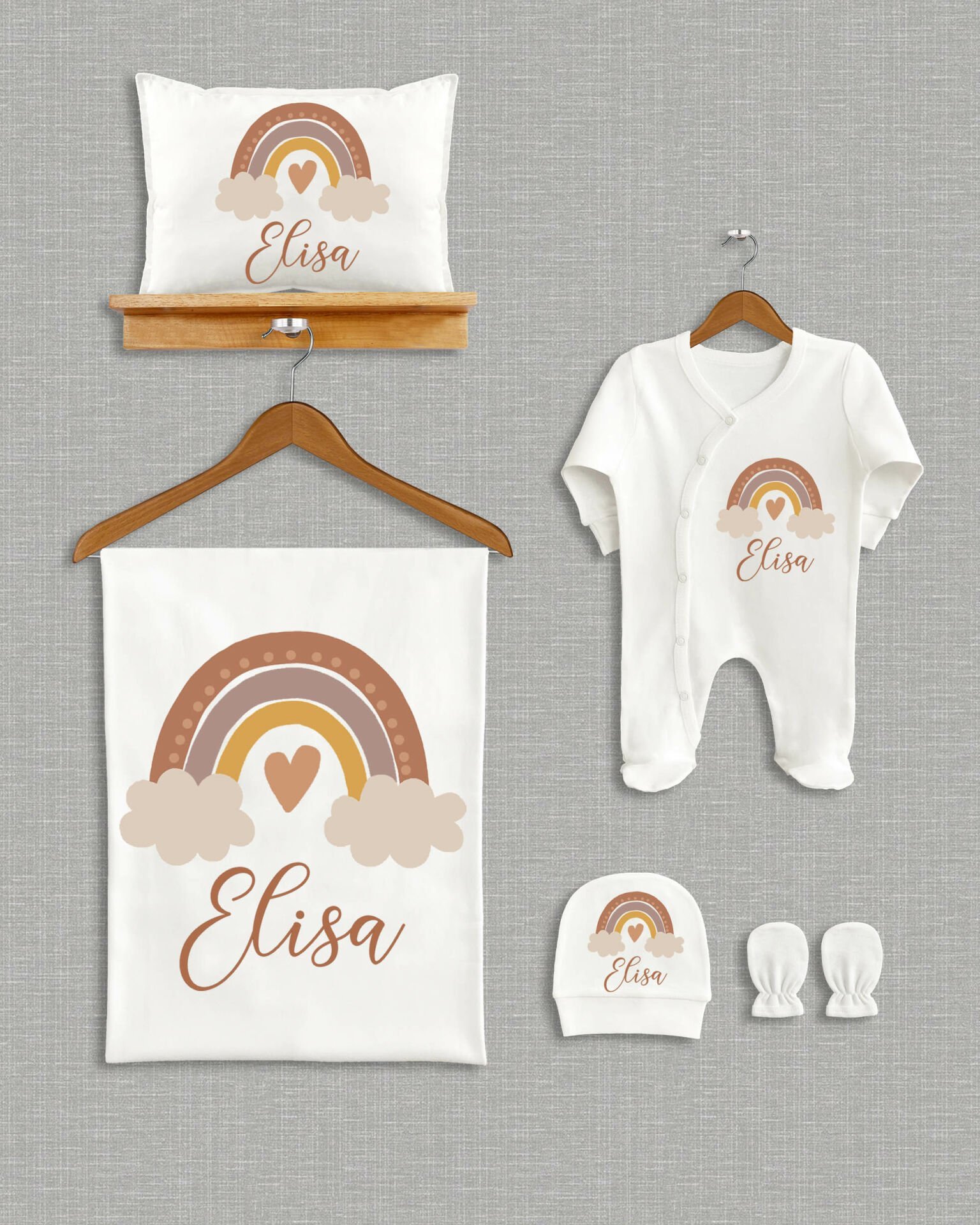 Gökkuşağı Tasarımı 5'li Organik Hastane Çıkışı