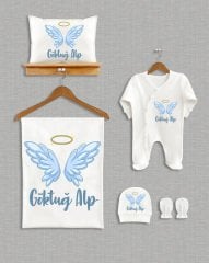 Mavi Kanat Tasarımı 5'li Organik  Hastane Çıkışı