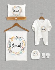 Renkli Çelenk Tasarımı 5'li Organik  Hastane Çıkışı