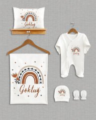 Gökkuşağı Tasarımı 5'li Organik  Hastane Çıkışı