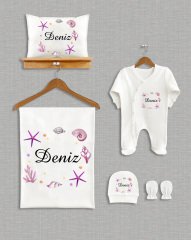 Deniz Yıldızı Temalı  5'li Organik Hastane Çıkışı