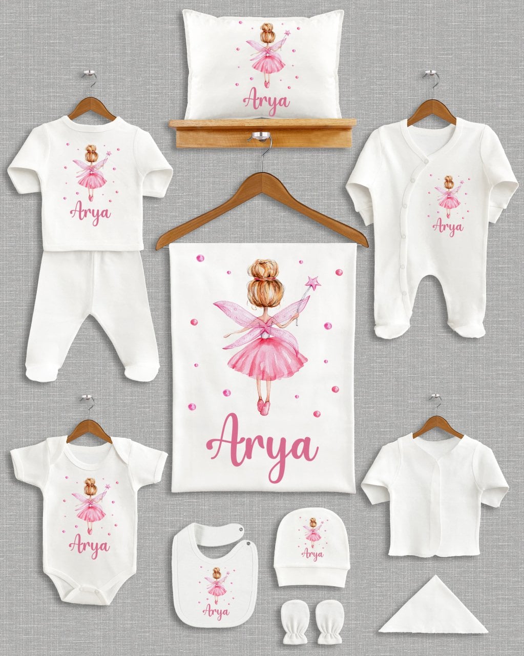 Peri Kızı Tasarımı 11'li Organik  Hastane Çıkışı