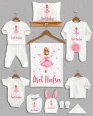 Peri Kızı Tasarımı Ponponlu Tavşan Kulaklı 11'li Organik Hastane Çıkışı