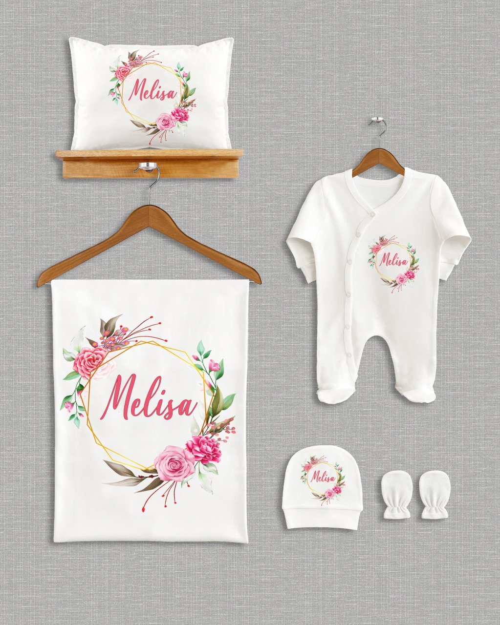 Çiçek Çelenk Tasarımı  5'li Organik Hastane Çıkışı