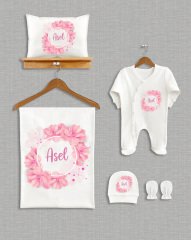 Soft Çiçek Çelenk Tasarımı  5'li Organik Hastane Çıkışı