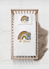 Ayıcıklı Gökkuşağı Tasarımı Nevresim Takımı