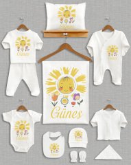 Güneş Temalı 11'li Organik  Hastane Çıkışı