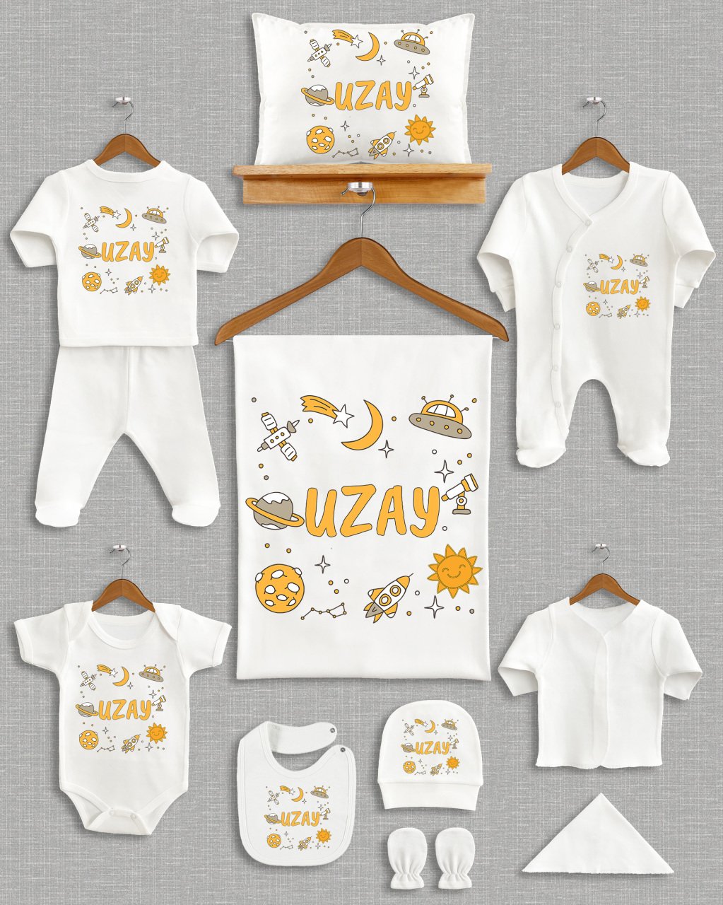 Uzay Temalı 11'li Organik  Hastane Çıkışı