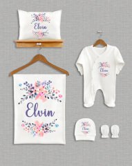 Çiçekli Tasarım  5'li Organik Hastane Çıkışı