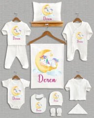 Unicorn Tasarımı 11'li Organik İsme Özel Hastane Çıkışı