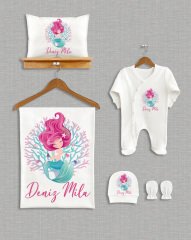 Deniz Kızı Tasarımı  5'li Organik Hastane Çıkışı