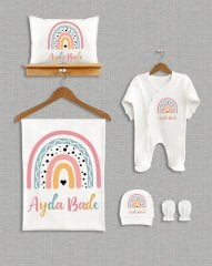 Renkli Gökkuşağı Tasarımı  5'li Organik Hastane Çıkışı