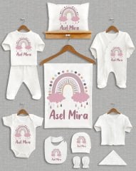 Soft Rainbow Desing 11'li Organik  Hastane Çıkışı