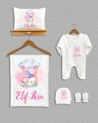 Sevimli Bebek Tasarımı  5'li Organik Hastane Çıkışı