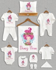 Pembeli Denizkızı Tasarımı 11'li Organik  Hastane Çıkışı