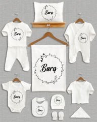 Çelenk Tasarımı 11'li Organik İsme Özel Hastane Çıkışı