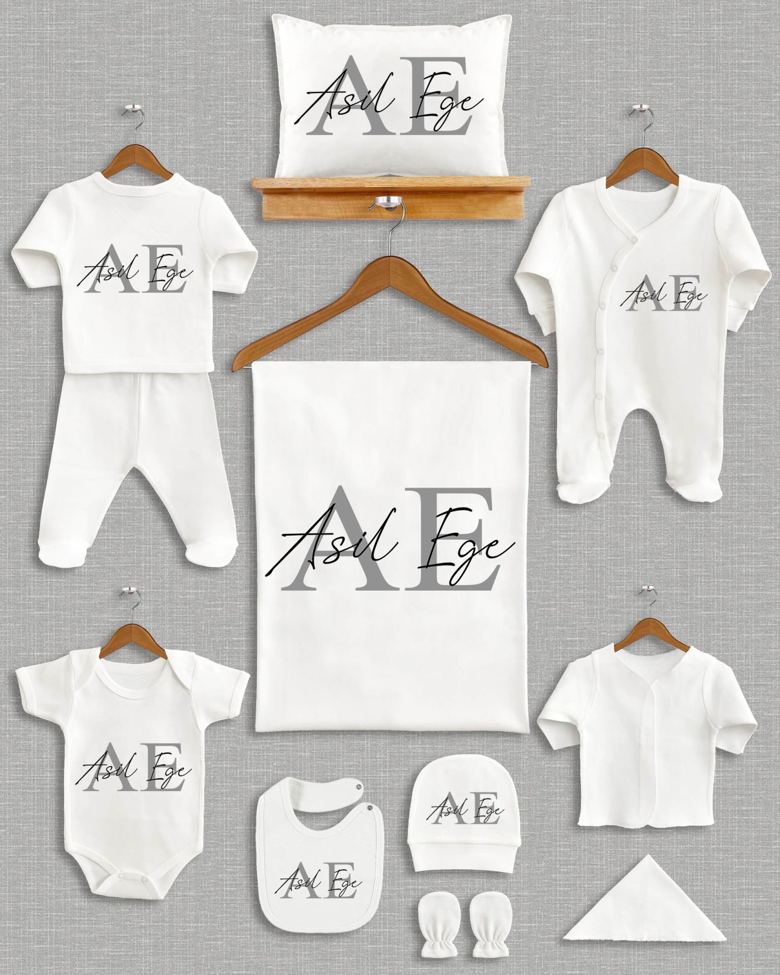 Harf Tasarımı 11'li Organik İsme Özel Hastane Çıkışı