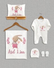 Sevimli Tavşan Tasarımı  5'li Organik Hastane Çıkışı