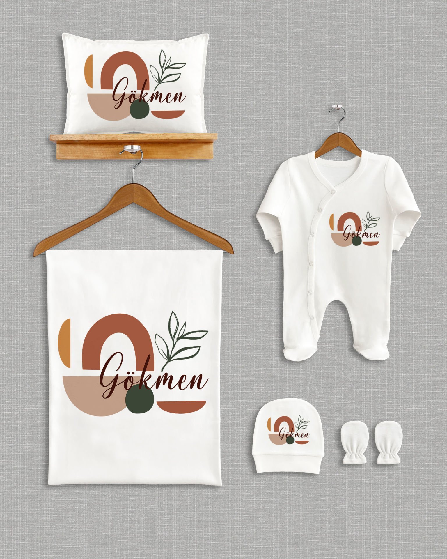 Bohemian Desing 5'li Organik  Hastane Çıkışı