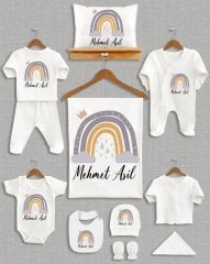 Grili Gökkuşağı Tasarımı 11'li Organik  Hastane Çıkışı