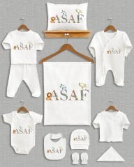 Hayvan Temalı İsim Tasarımı 11'li Organik  Hastane Çıkışı