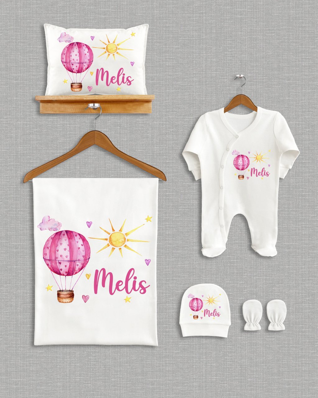 Uçan Balon Tasarımı  5'li Organik Hastane Çıkışı